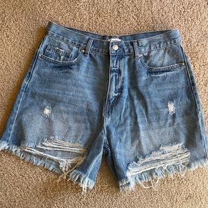 Forever 21 Distressed Denim Shorts